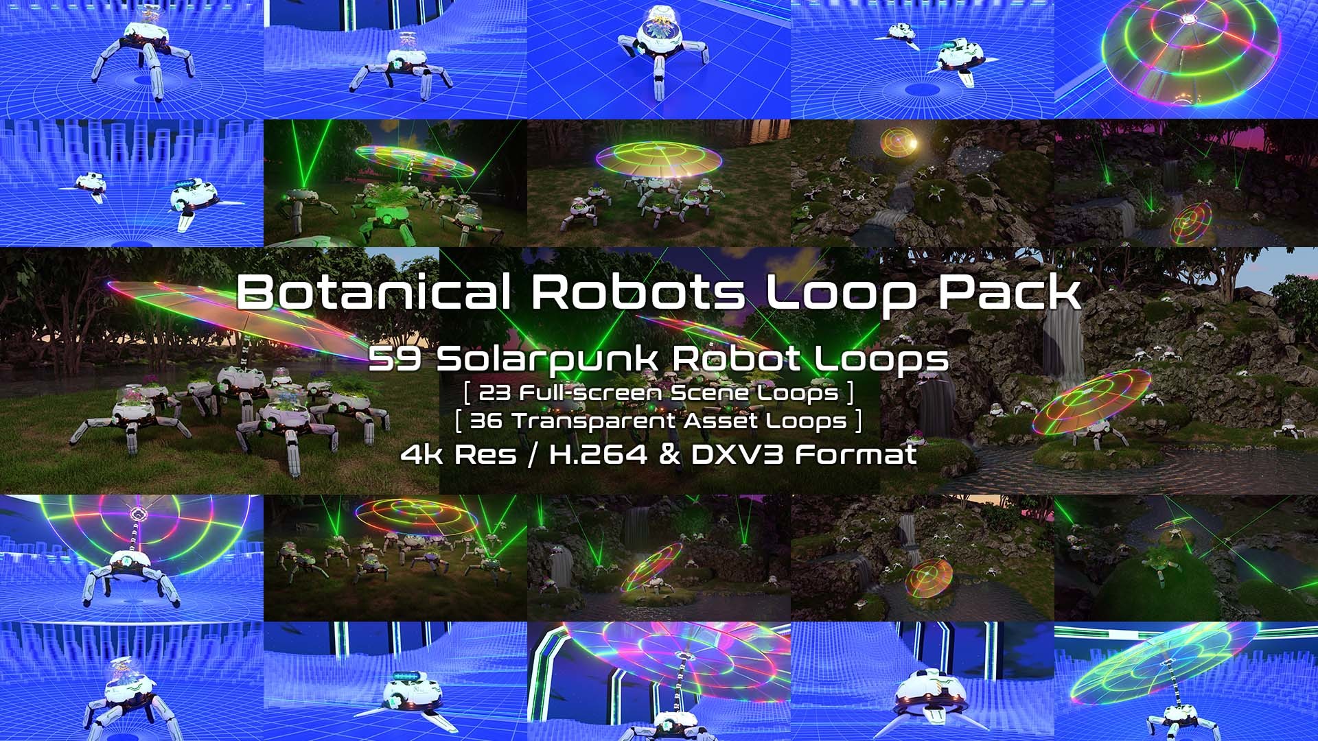 Cover image for Botanical Robots - VJ Loop Pack