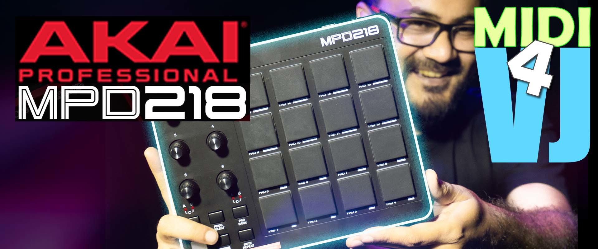 Cover image for Is This the Ultimate MIDI Controller for VJ | Unboxing & Review #AKAI MPD218 | VJ Tips