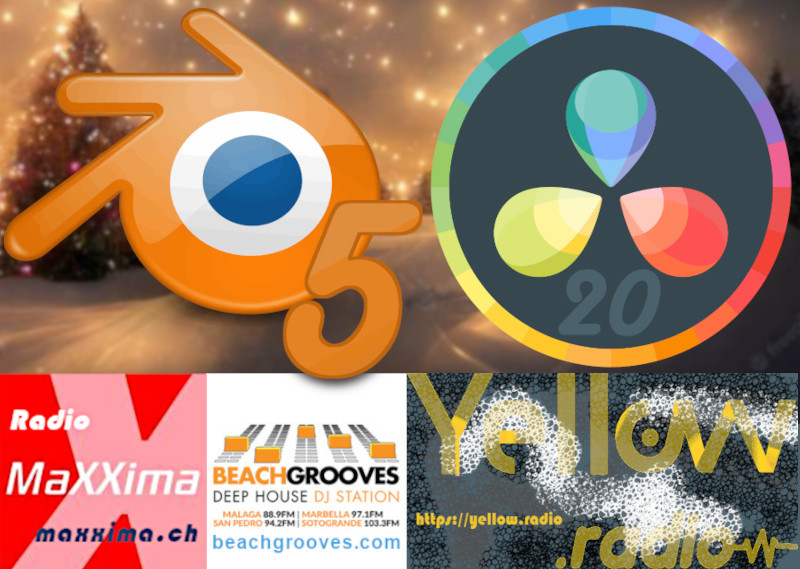Cover image for Free Software – My Recommendation of the Month December 2025 “Blender & DaVinci-Resolve + club festive Sounds”