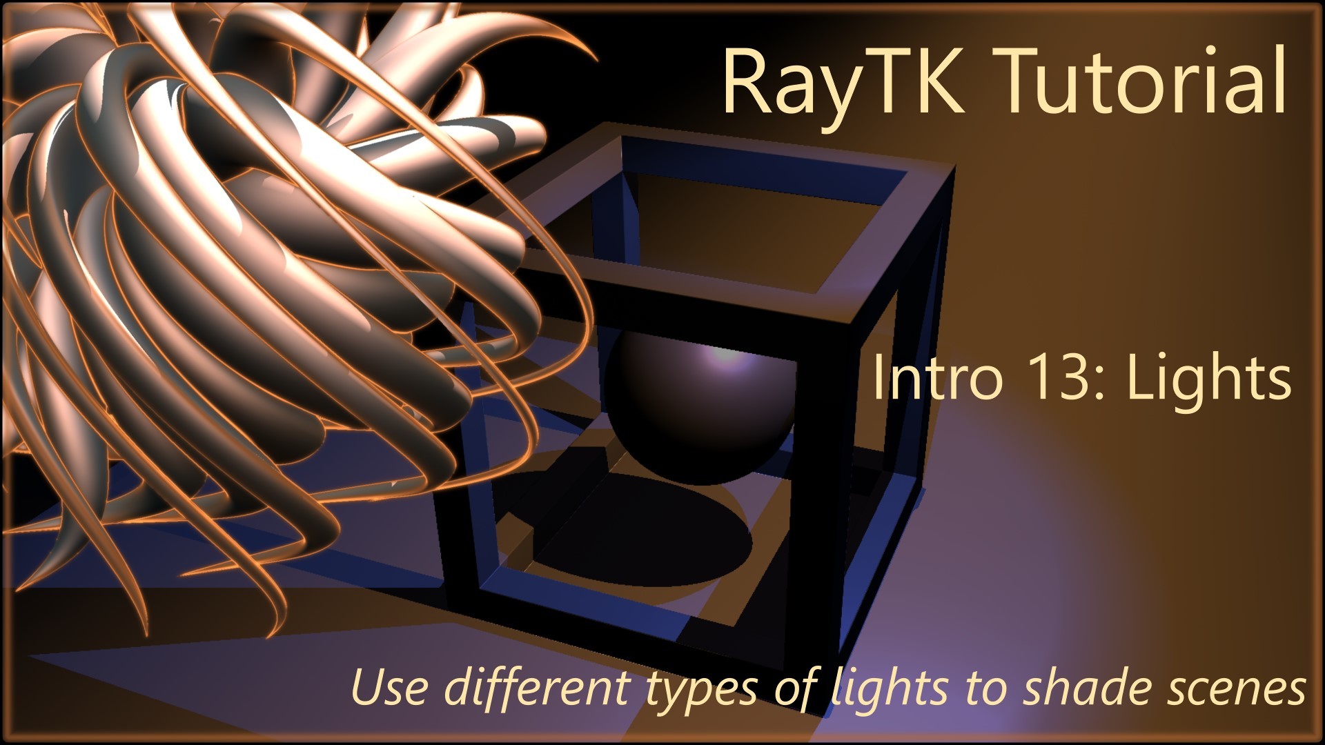Cover image for RayTK lighting tutorial
