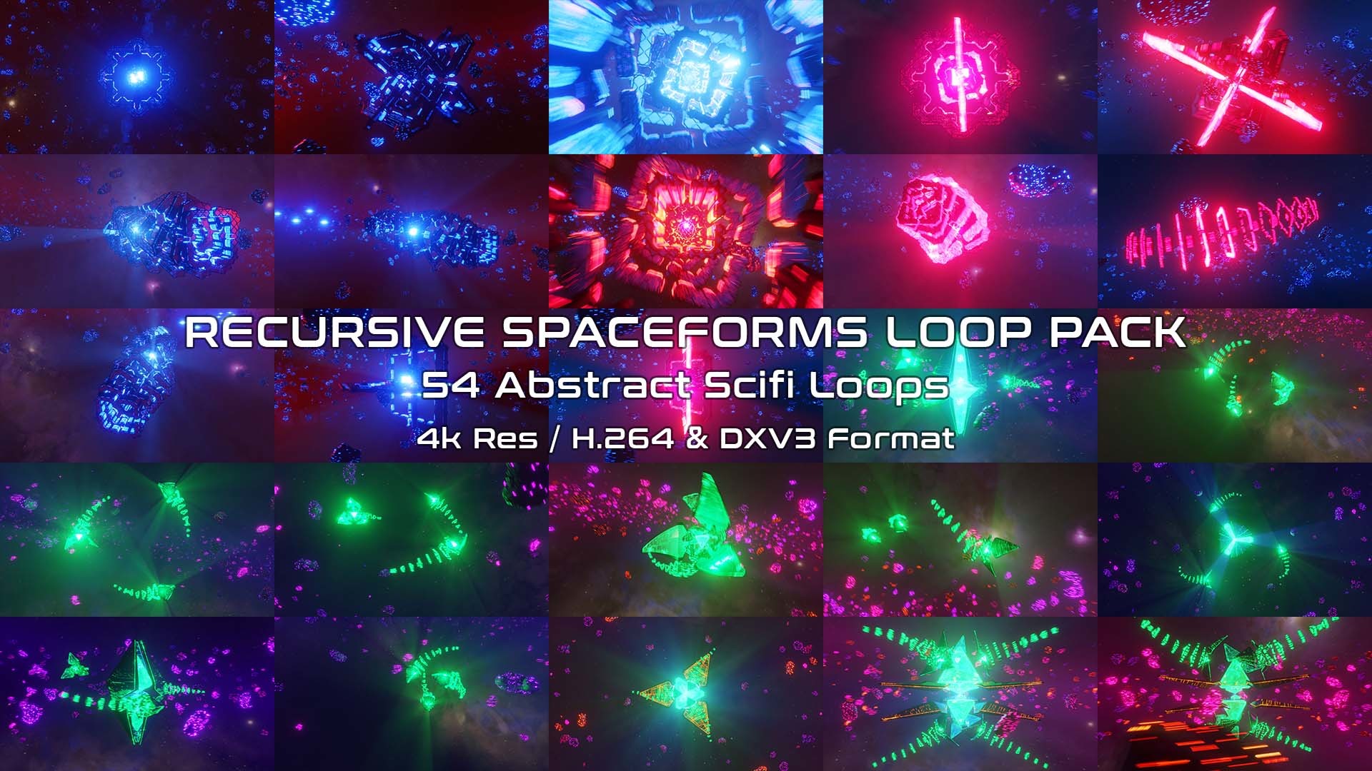 Cover image for Recursive Spaceforms - VJ Loop Pack