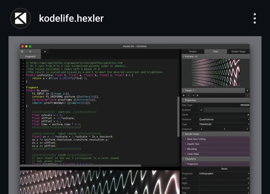 Cover image for Kodelife gets update with 12 shaders from fabiojcortes