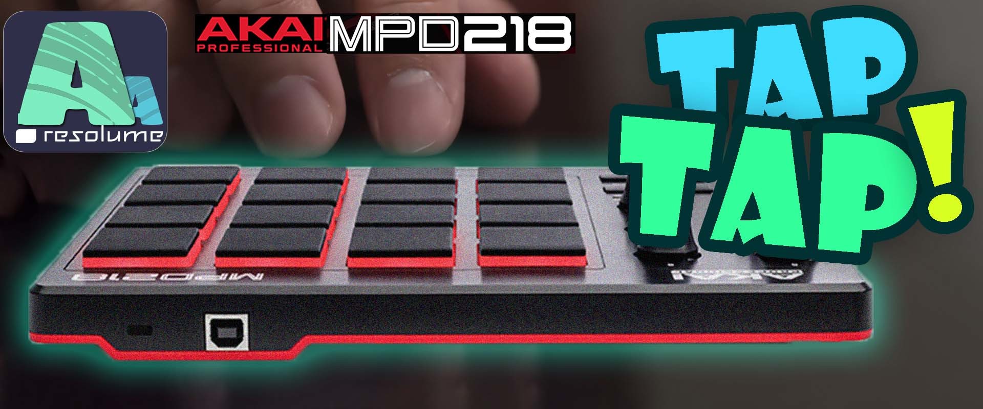 Cover image for Akai MPD 218 with  Resolume  | MIDI Mapping in-depth | VJ Tips 