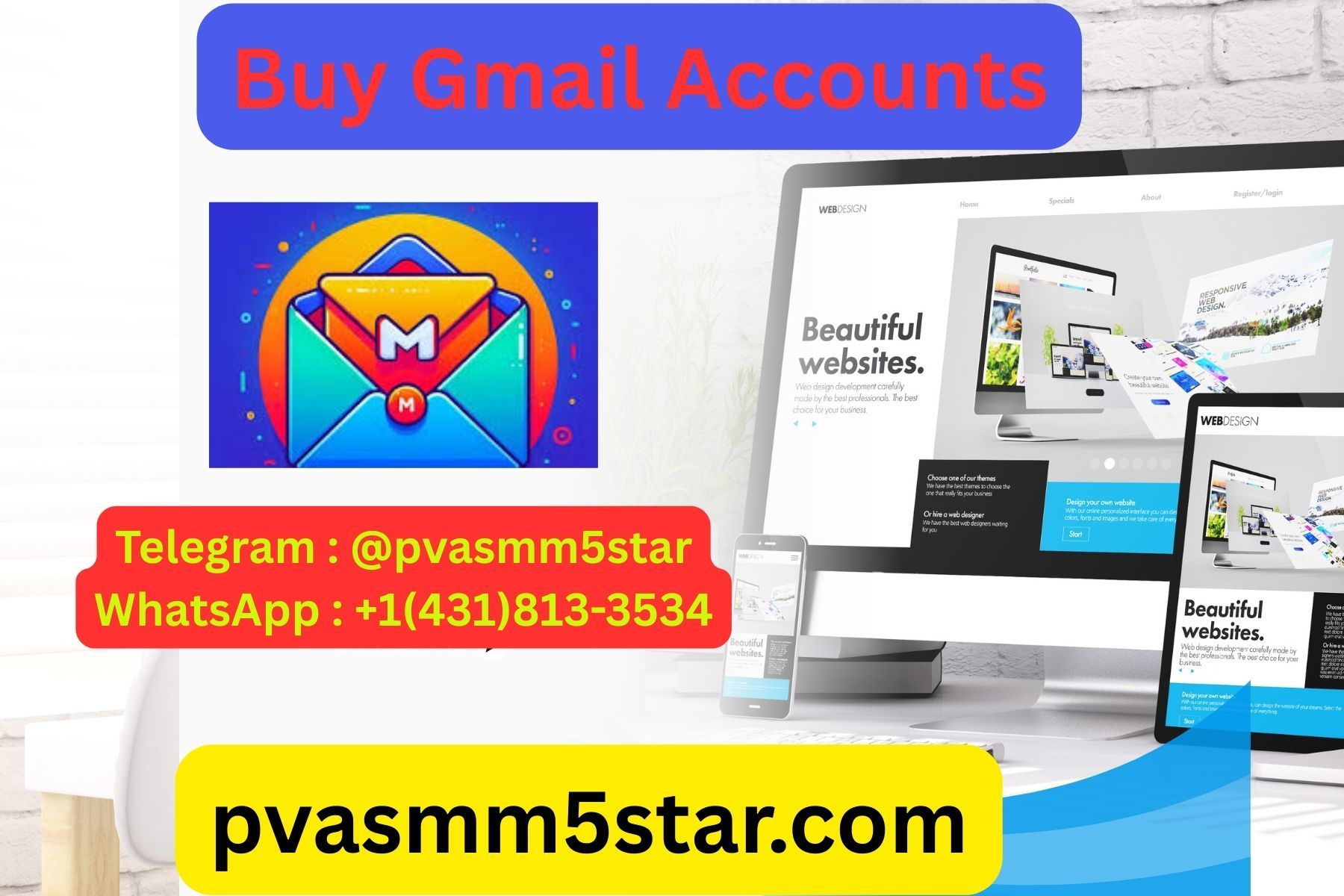 Cover image for 5 Best Sites to Buy Gmail Accounts (PVA & Bulk)
