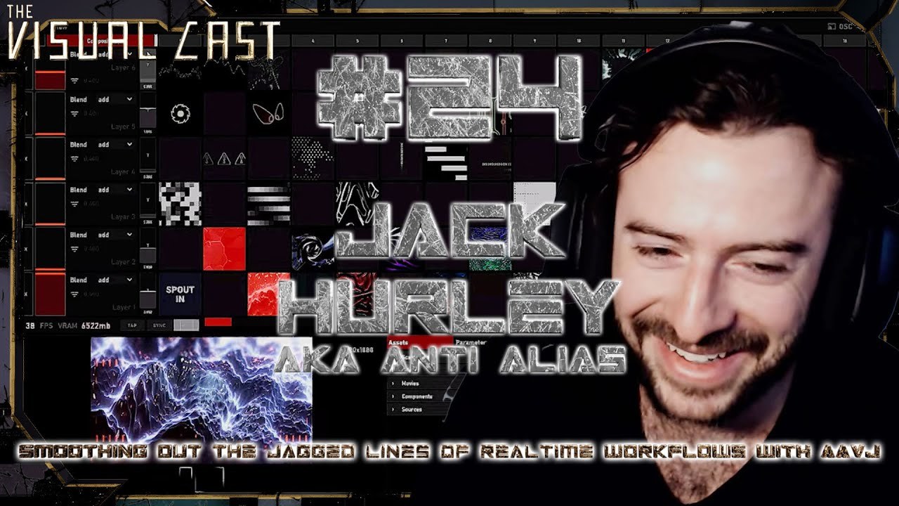 Cover image for VC | EP24 - Jack Hurley - Anti Alias - Smoothing Out The Jagged Lines Of Realtime Workflows With AAVJ
