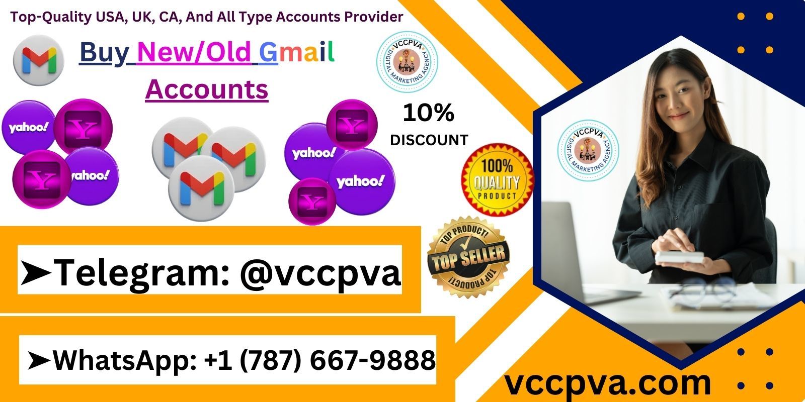 Cover image for Buy Gmail Account | Year 2014-2024| Mix Country
