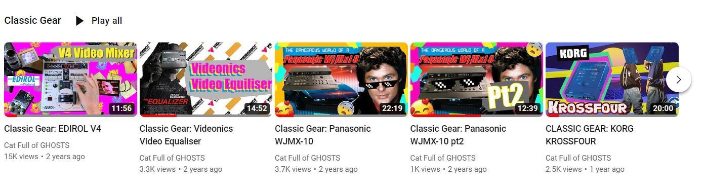 Cover image for Classic VJ Gear Videos