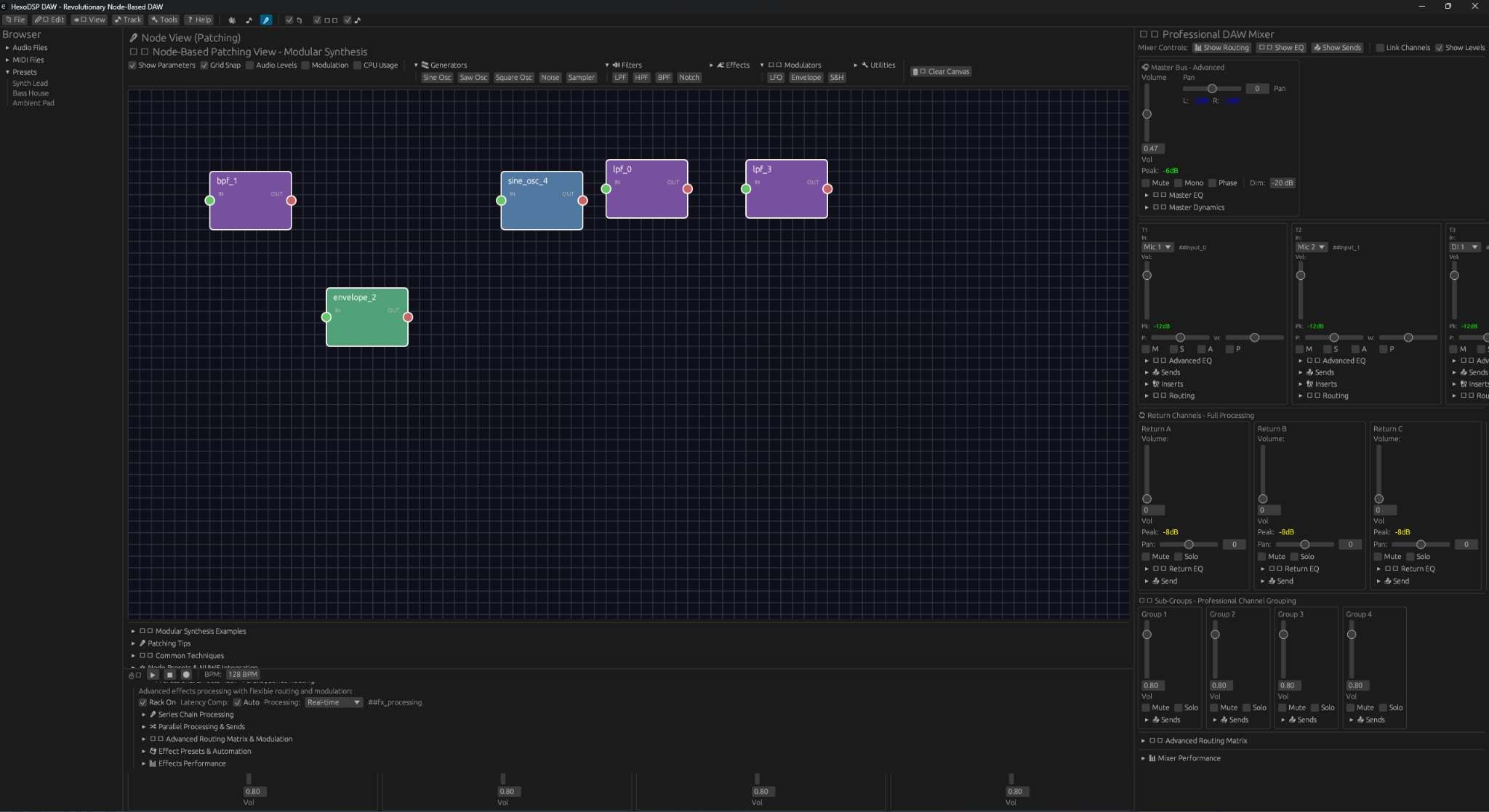 Cover image for MODURUST DAW - Revolutionary Node-Based Digital Audio Workstation