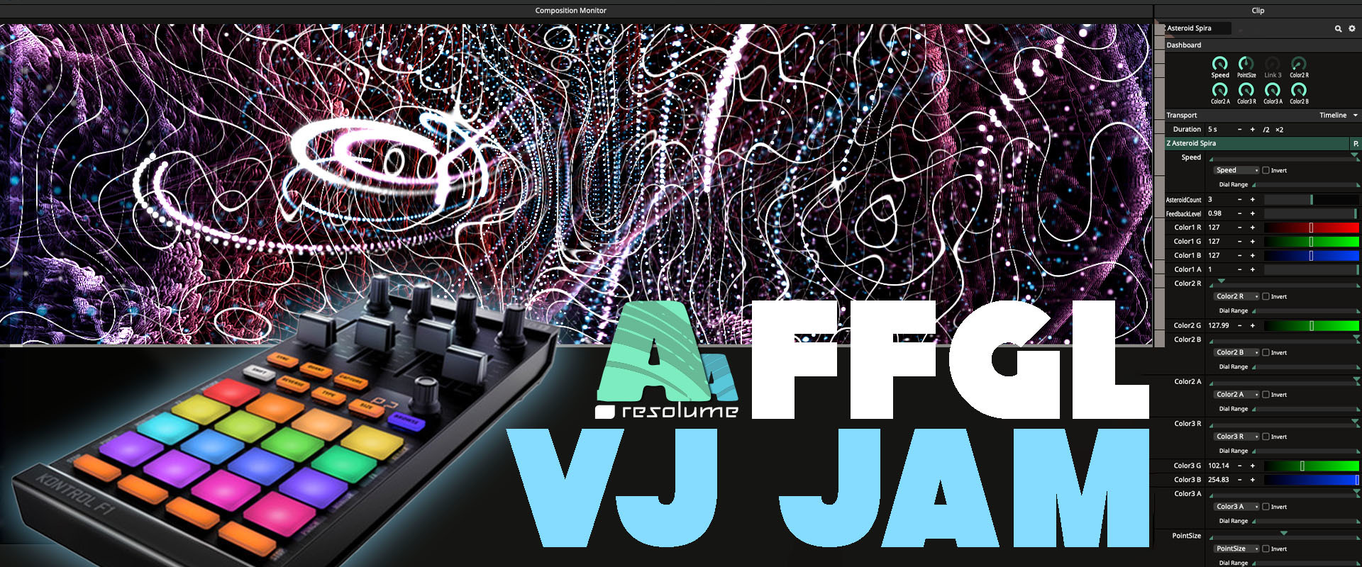 Cover image for Trying out #FFGL with #Resolume | 4k ultrawide screen capture | VJ Jam