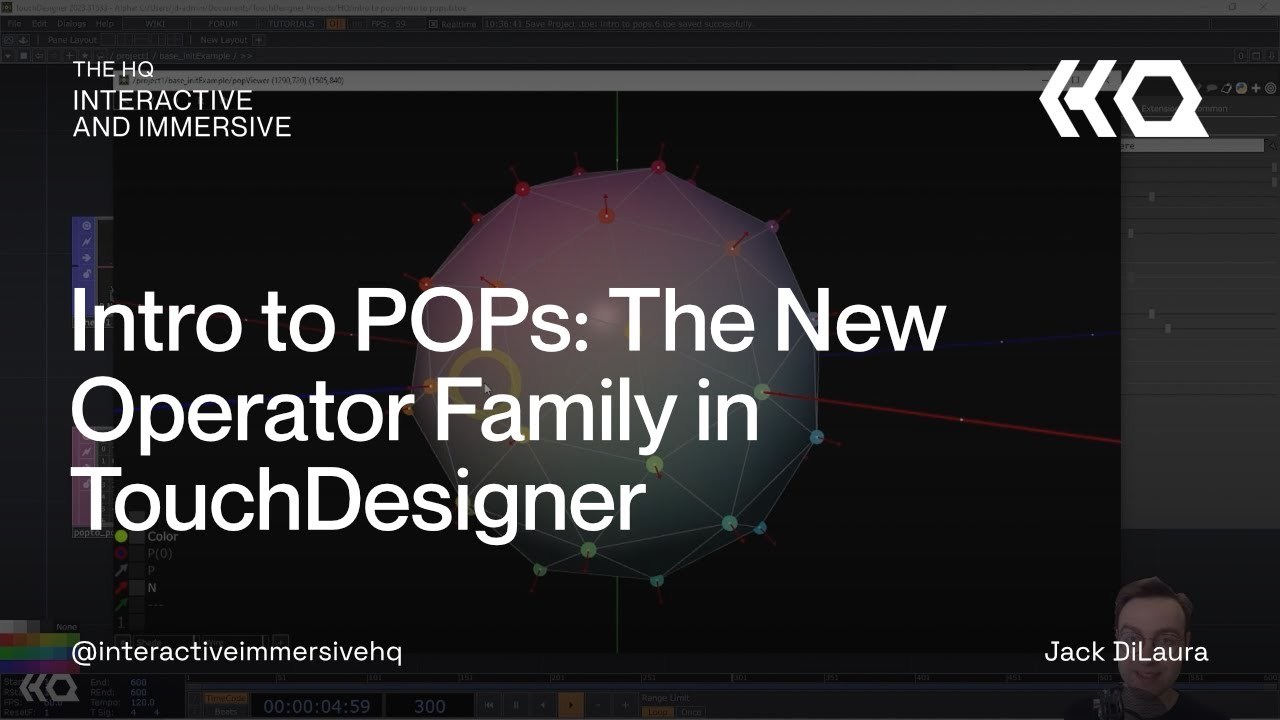 Cover image for Intro to POP's - New operator in Touch Designer 