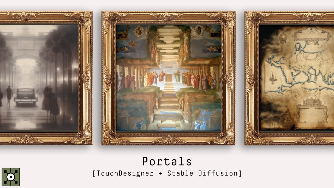 Cover image for Portals / Audio-reactive Geometries - [TouchDesigner + SDXL Project Files]