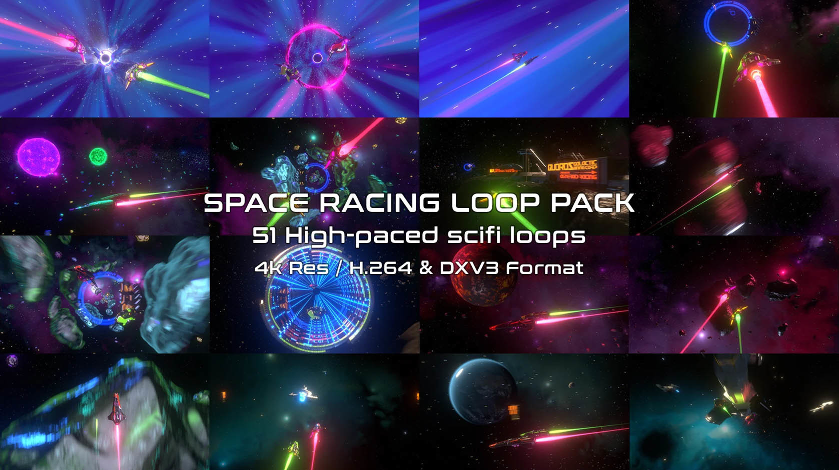 Cover image for Space Racing - VJ Loop Pack