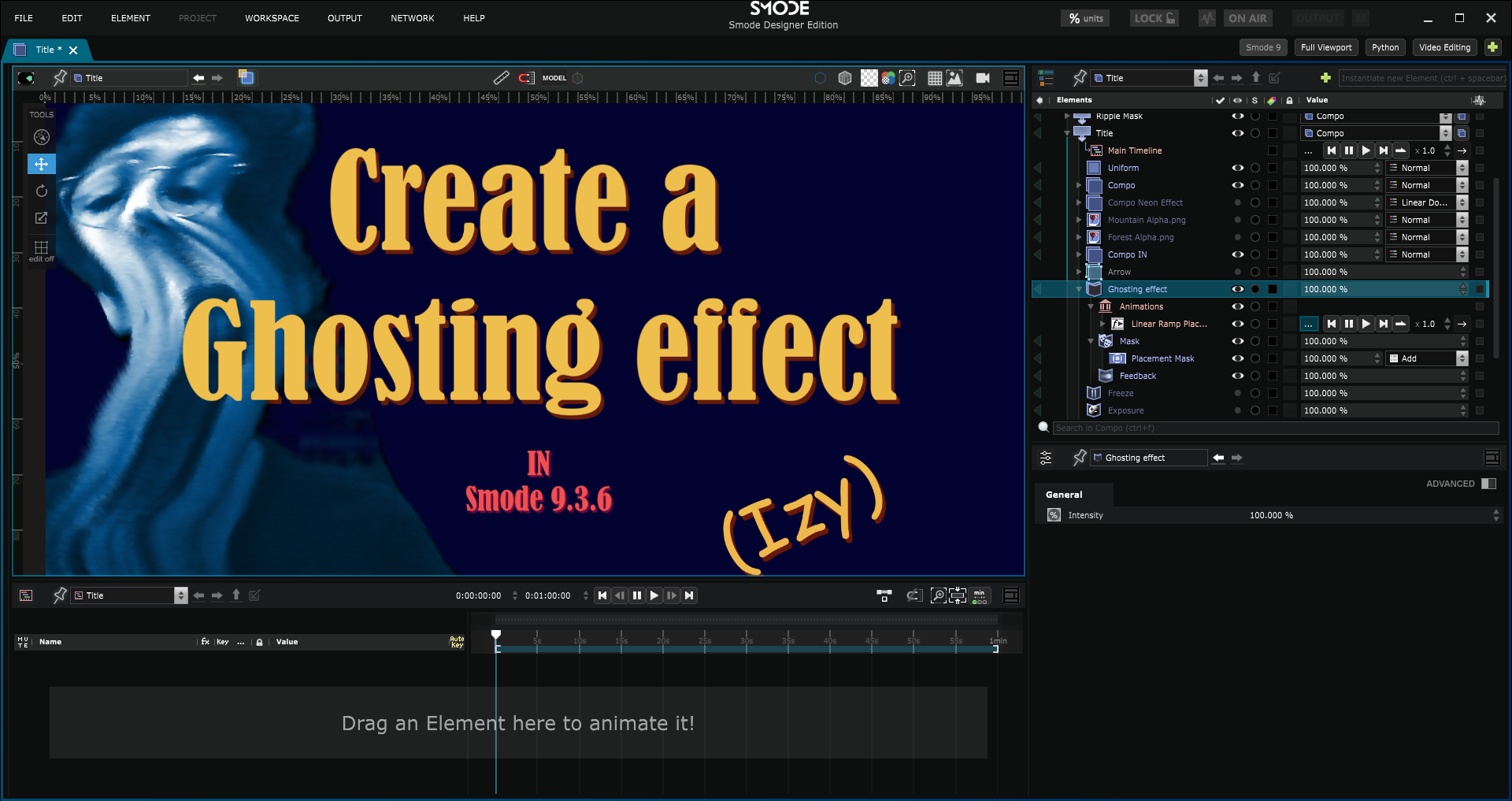 Cover image for Create a ghosting effect on a video input in Smode