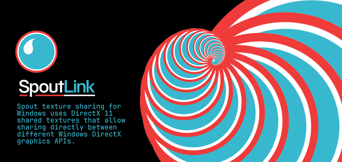 Cover image for SpoutLink - Receives in any D3D11 format, sends in D3D9 compatible BGRA format