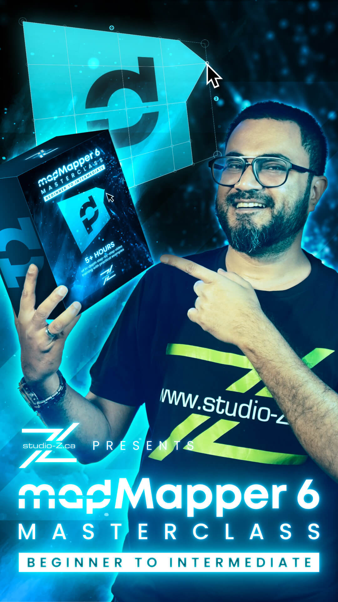 MadMapper 6 Masterclass by Zunayed Sabbir Ahmed — Studio Z projection mapping training